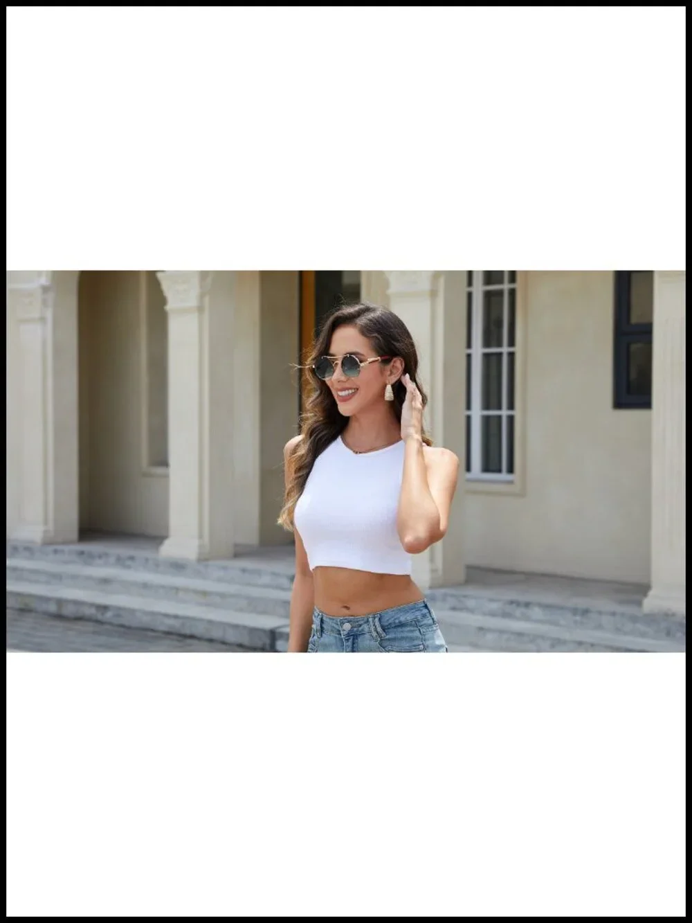 Round Double Bridge Sunglasses with UV400 Protection Punk Style